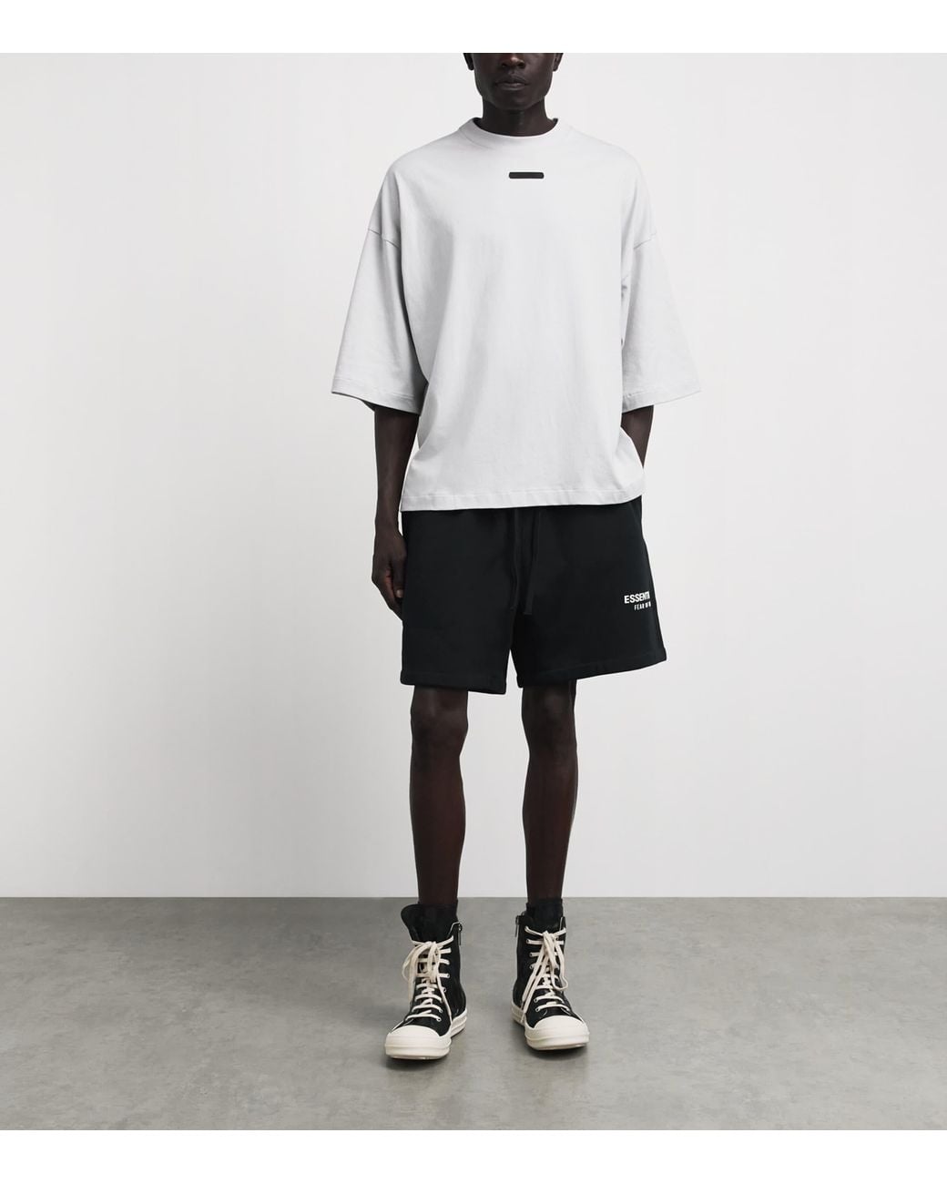 Fear Of God Black Logo Classic Sweatshorts for men