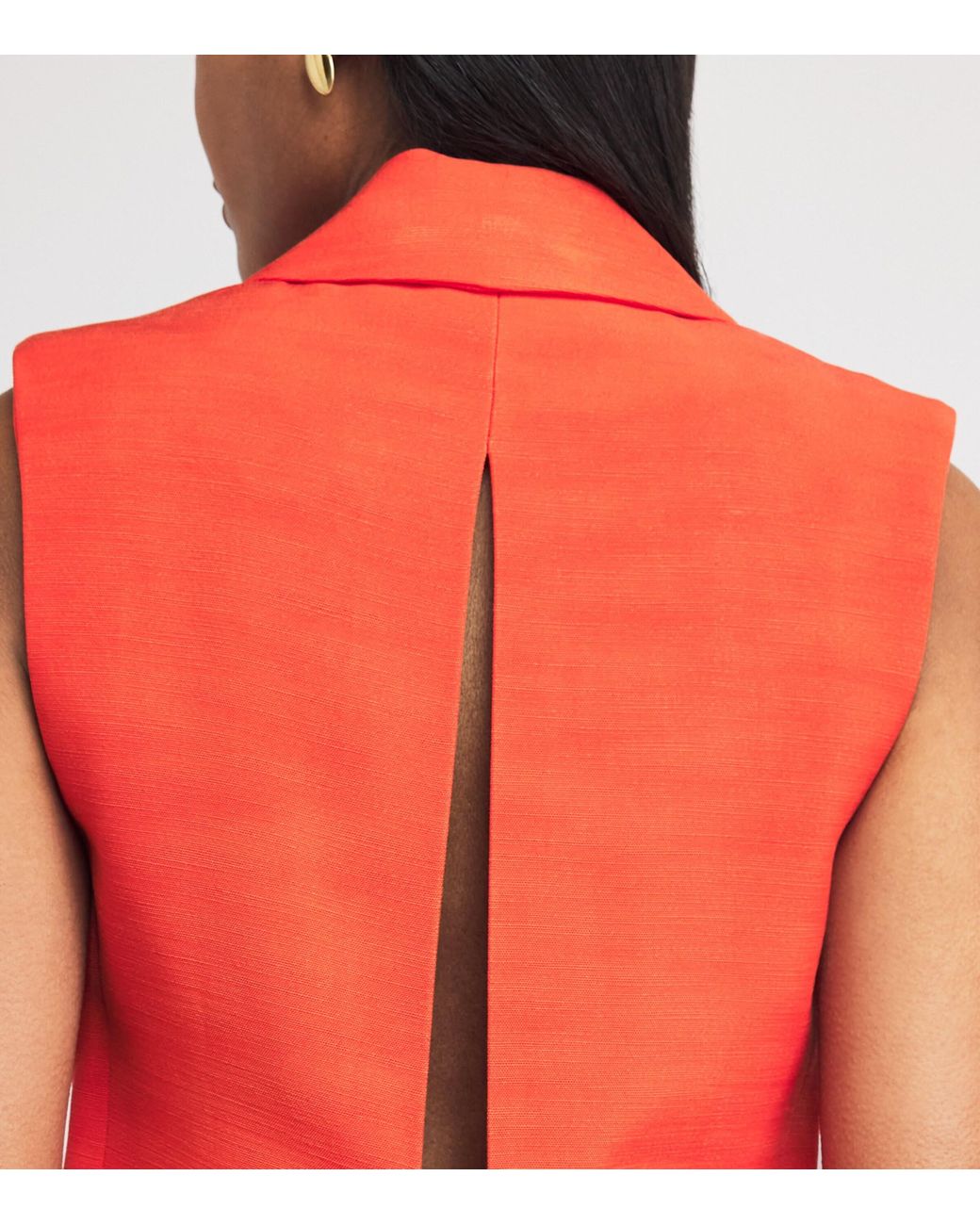 Claudie Pierlot Red Sleeveless Blazer
