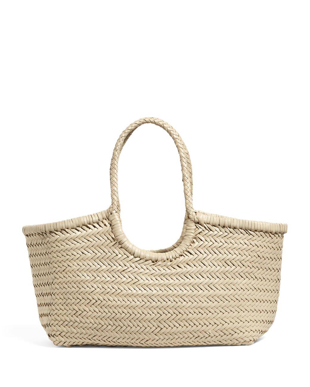 Dragon Diffusion Large Leather Woven Nantucket Tote Bag in Natural | Lyst