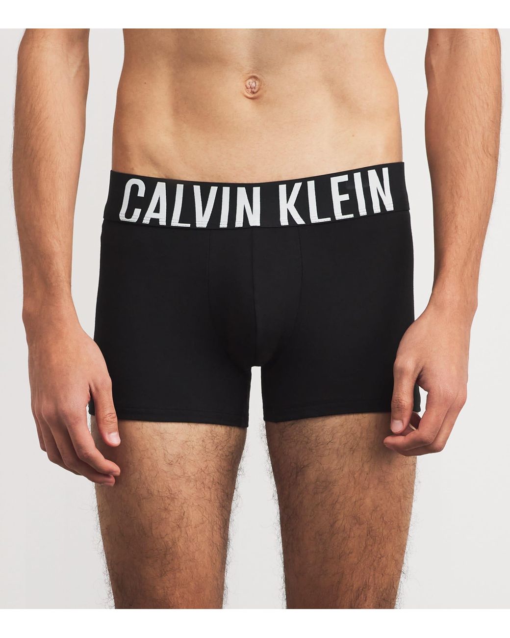 Calvin Klein Black Stretch-Cotton Intense Power Trunks for men
