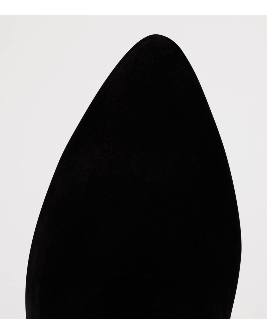 Christian Louboutin Black Fannylove Tight Botta 85 Suede Knee-High Boots