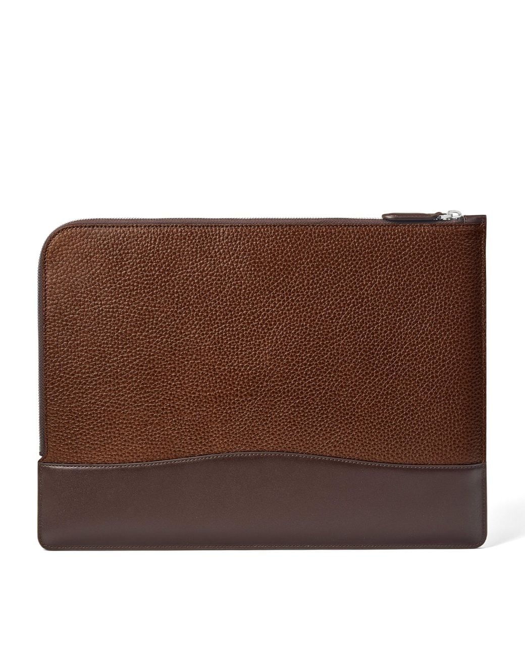 Aspinal Brown Leather Mount Street Laptop Case