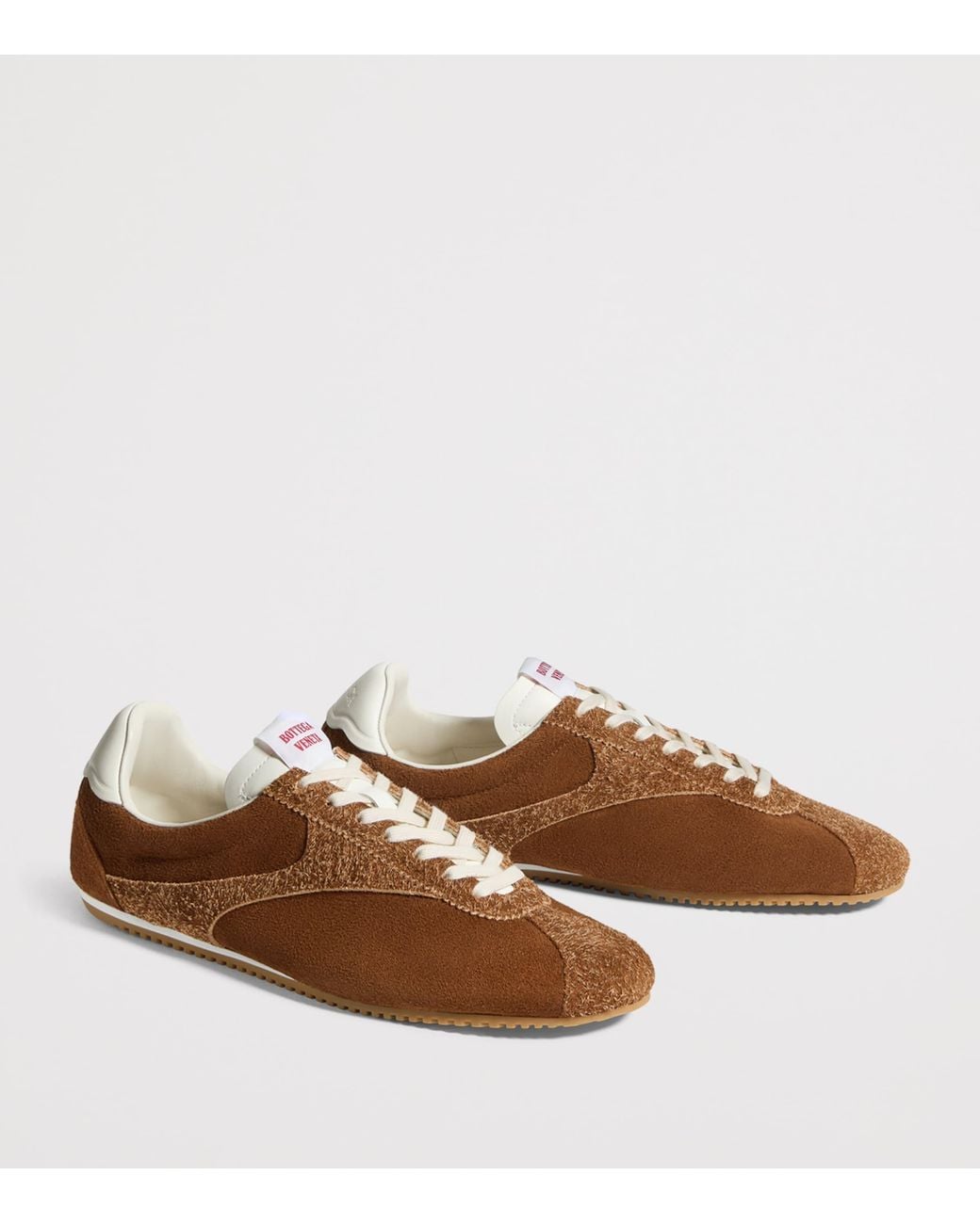 Bottega Veneta Brown Suede Shot Sneakers for men