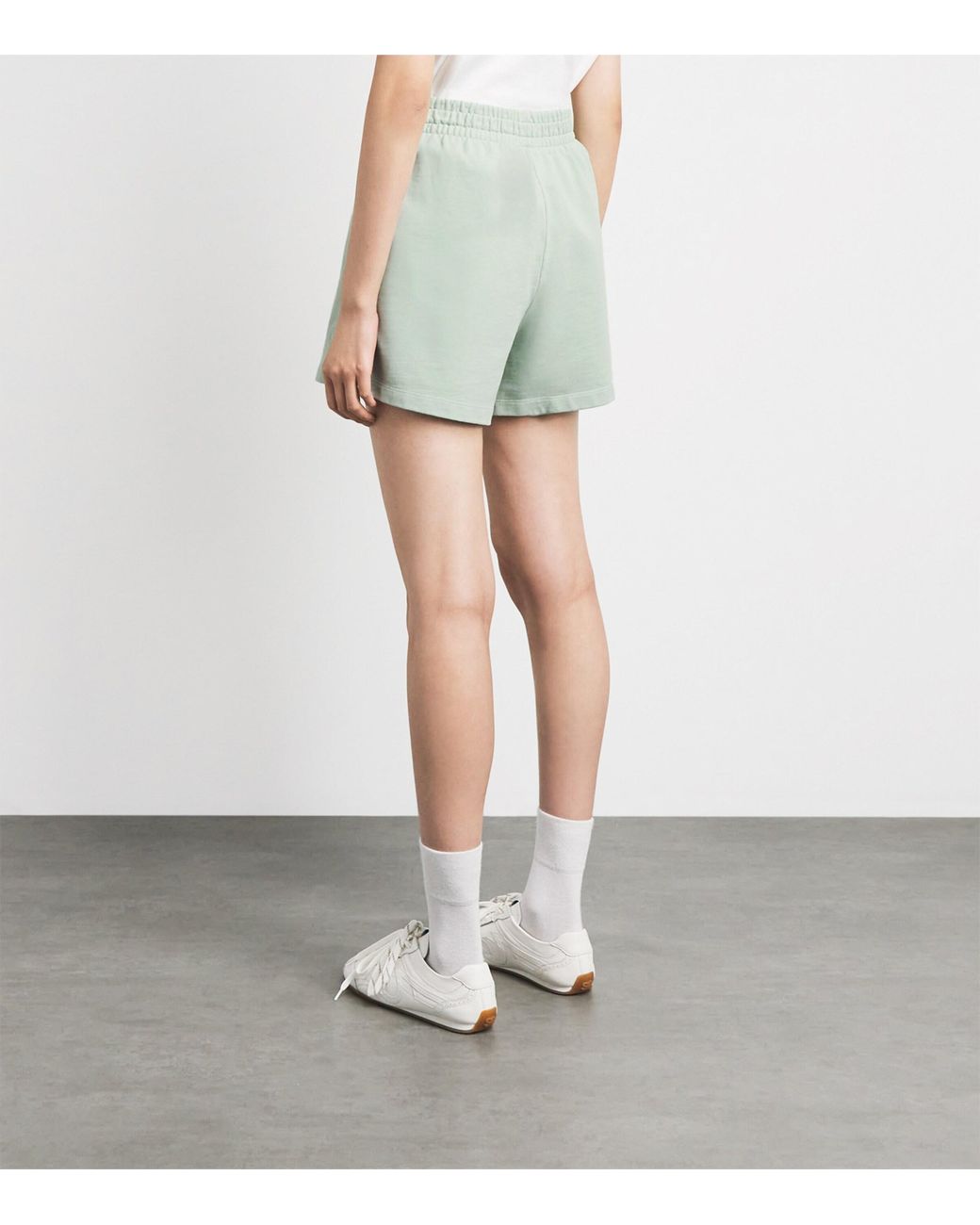 Anine Bing Green Cotton Kam Sweatshorts