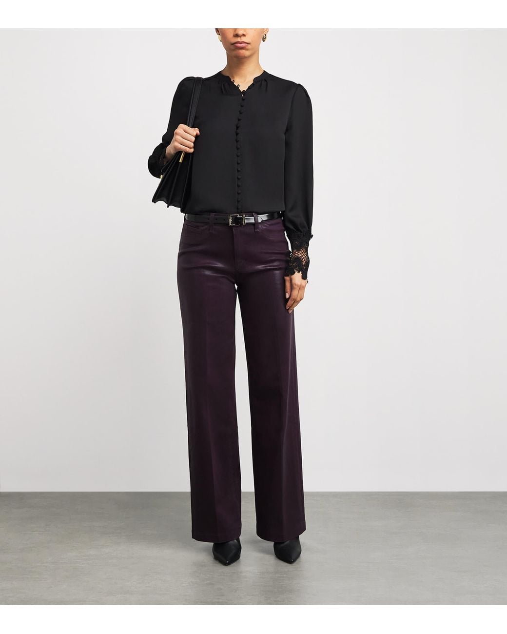 Sandro Black Leather Belt