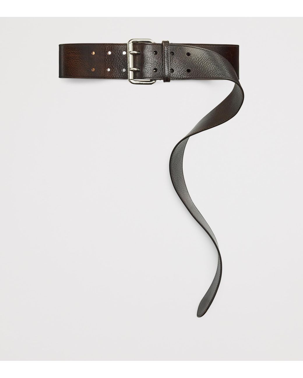 Ralph Lauren Brown Distressed Calfskin Belt