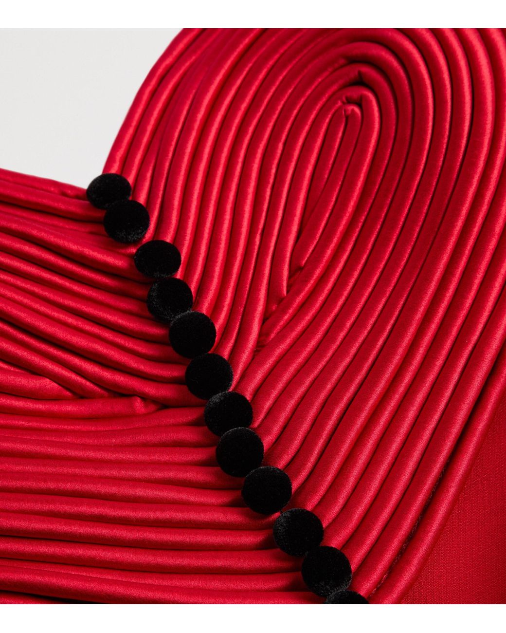Valentino Red Silk-Wool Heart Mini Dress