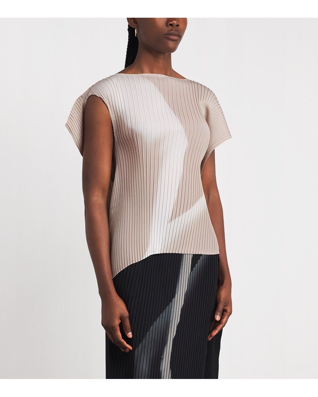 Issey Miyake Pink Hands Of Lover Pleats Top