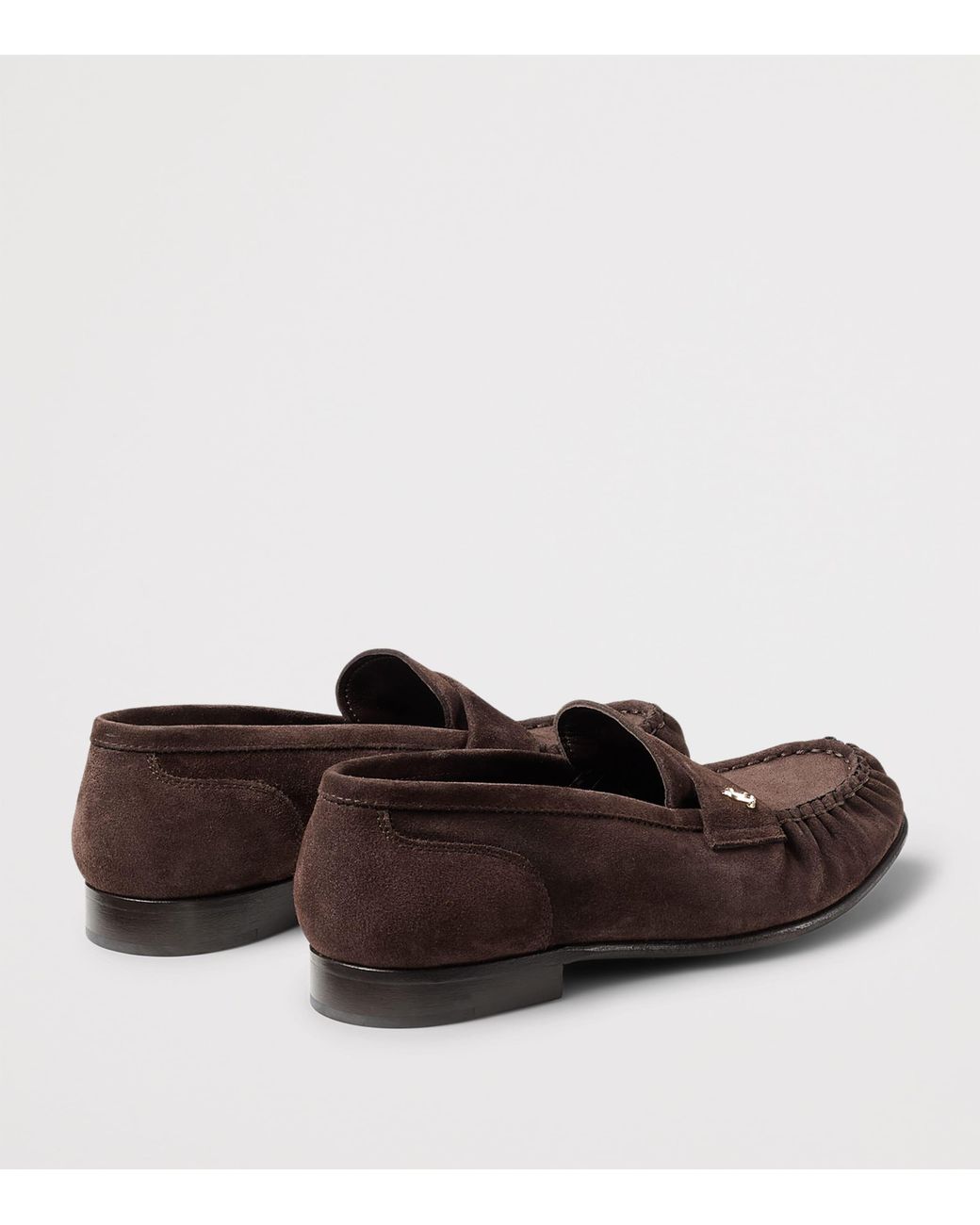 Jimmy Choo Brown Ellis Suede Loafers