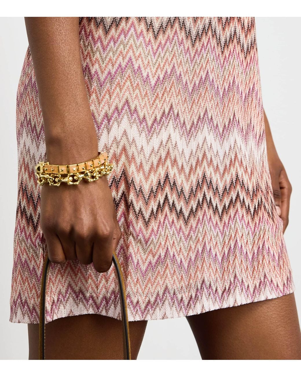 Missoni Pink Zigzag Midi Dress