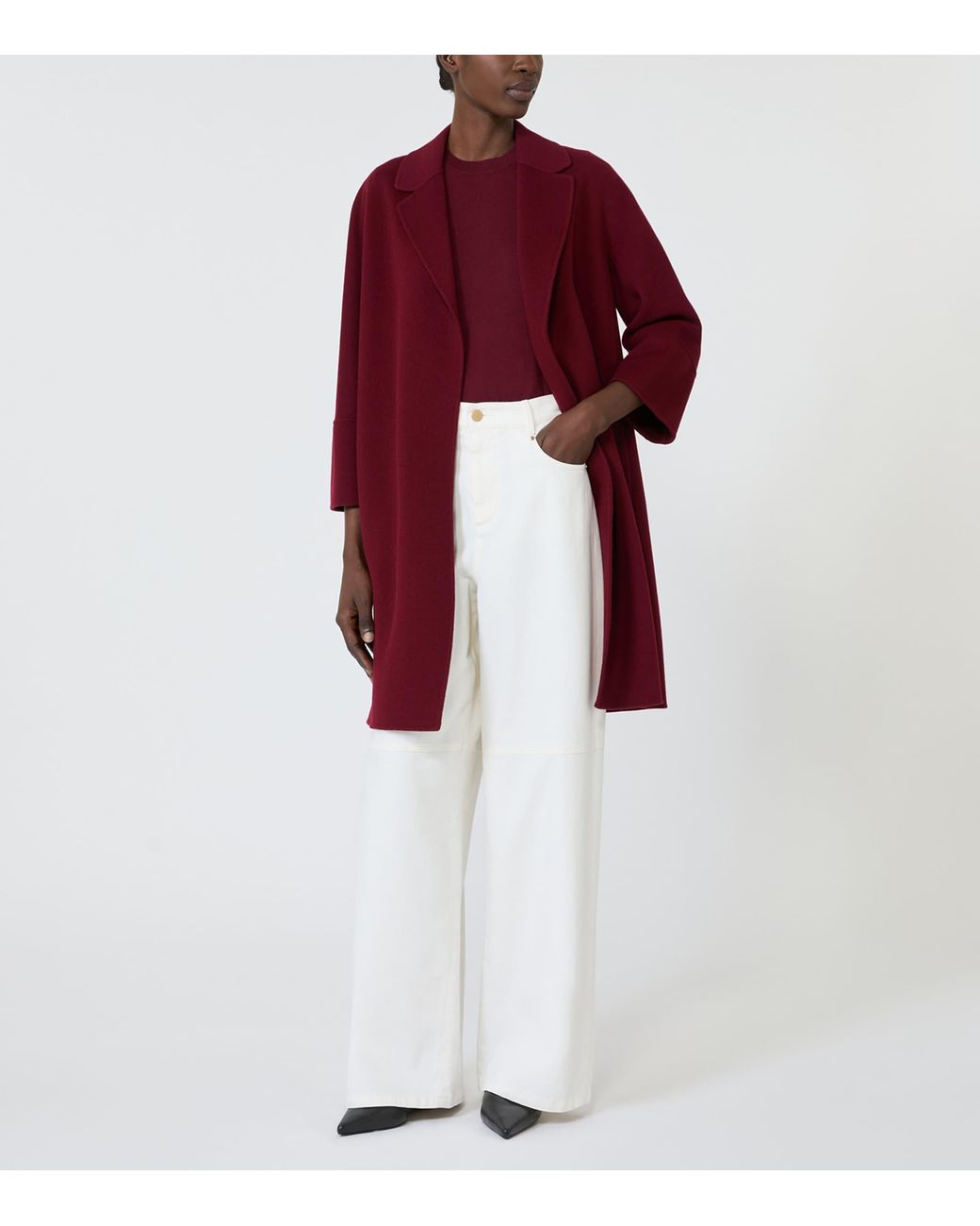 Max Mara White Wide-Leg Jeans