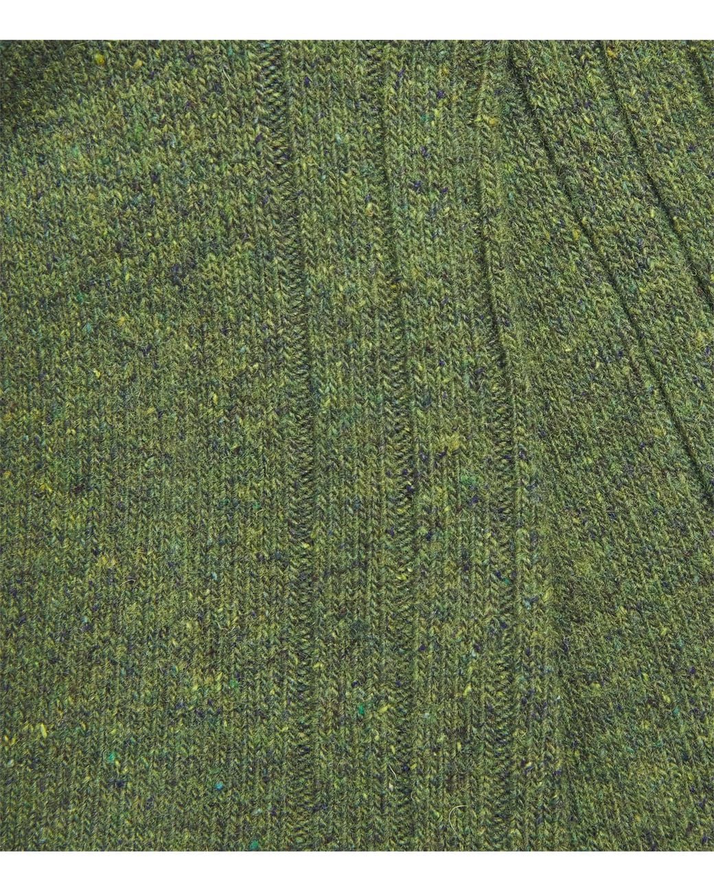 Doré Doré Green Stripe-Cuff Ribbed Socks for men