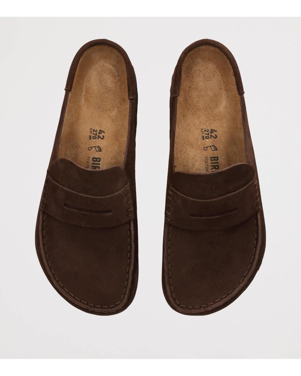Birkenstock Brown Suede Naples Wrapped Clogs