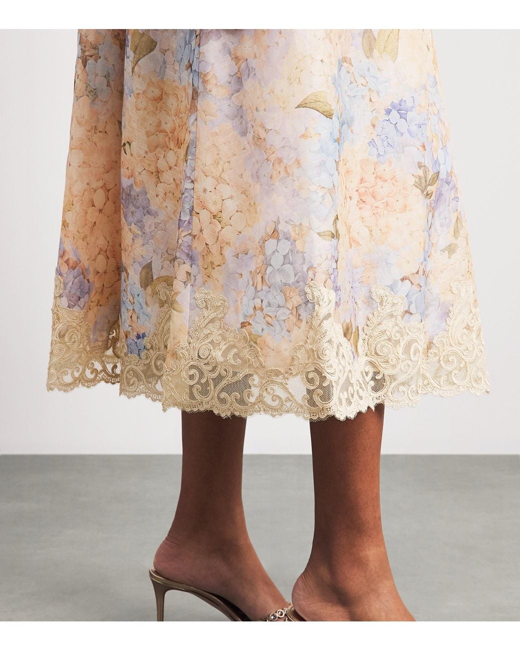 Zimmermann Natural Valiant Tucked Midi Dress