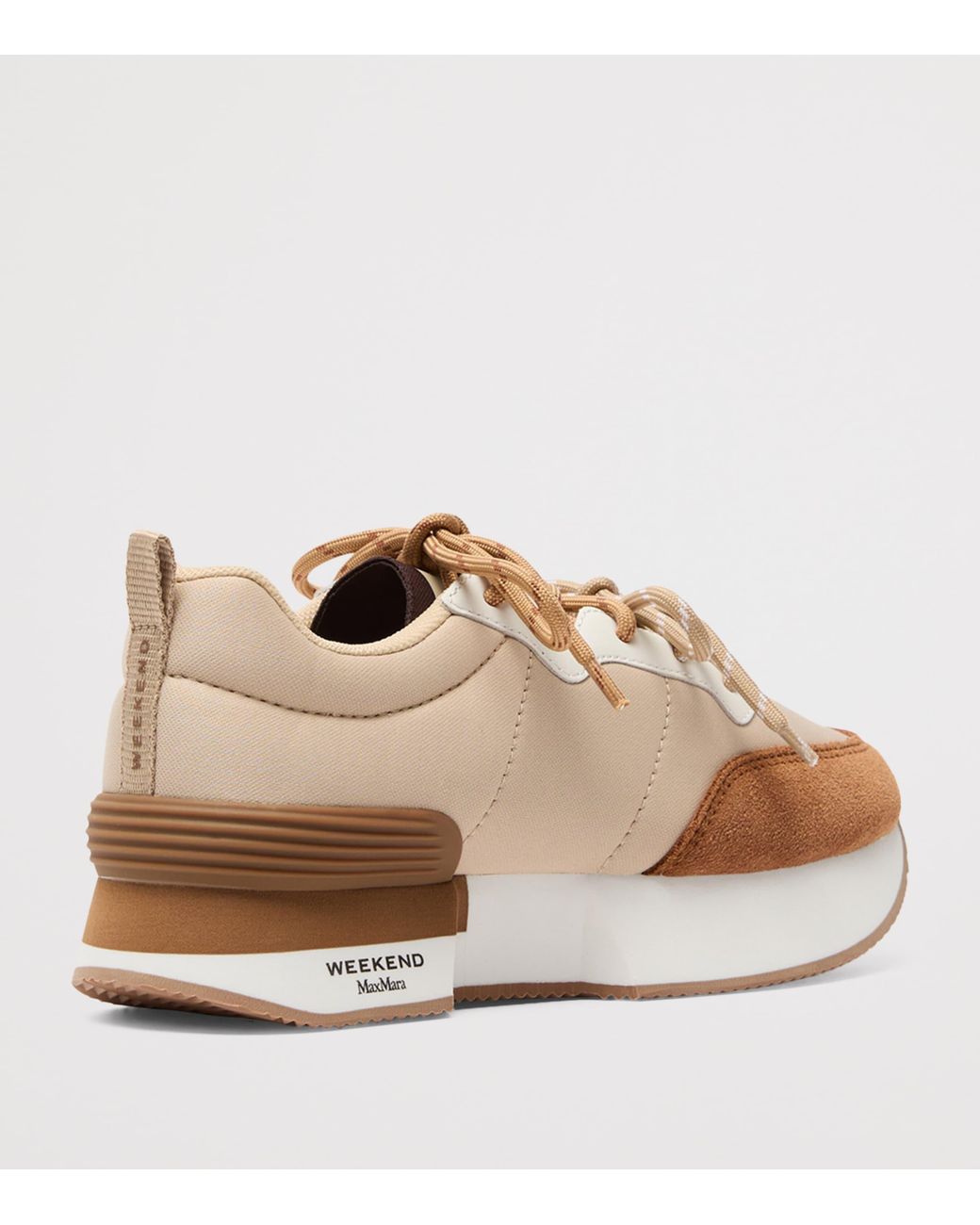 Weekend by Maxmara Brown Double Lace Sneakers