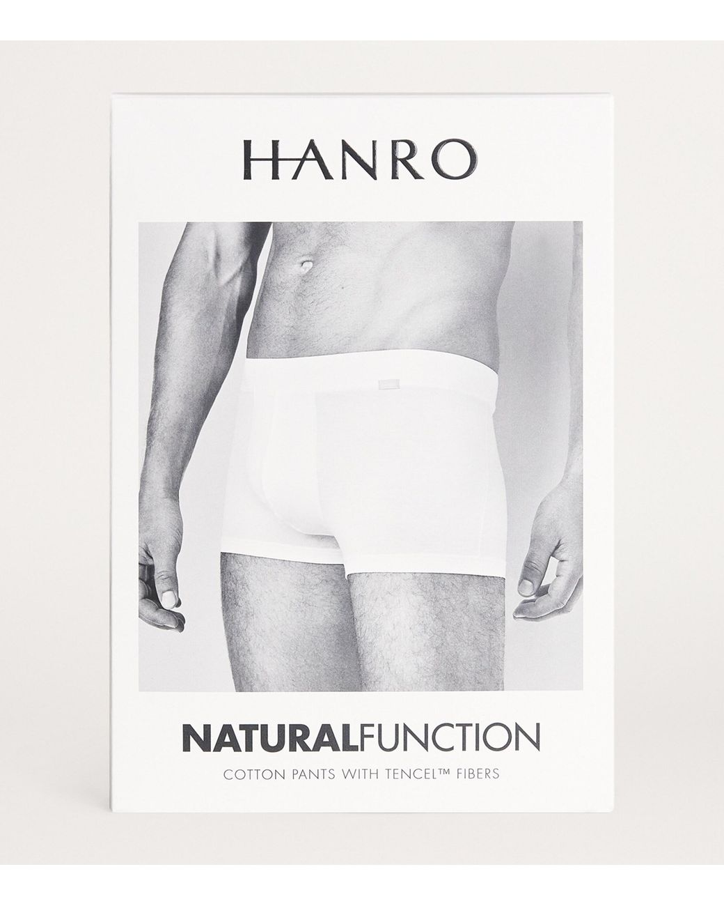 Hanro Black Natural Function Trunks for men