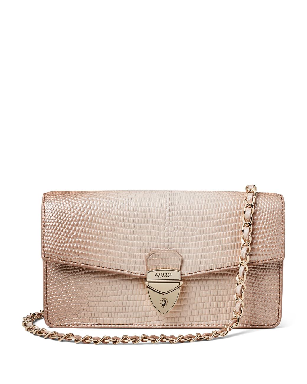 Aspinal Natural Mayfair 2 Clutch Bag