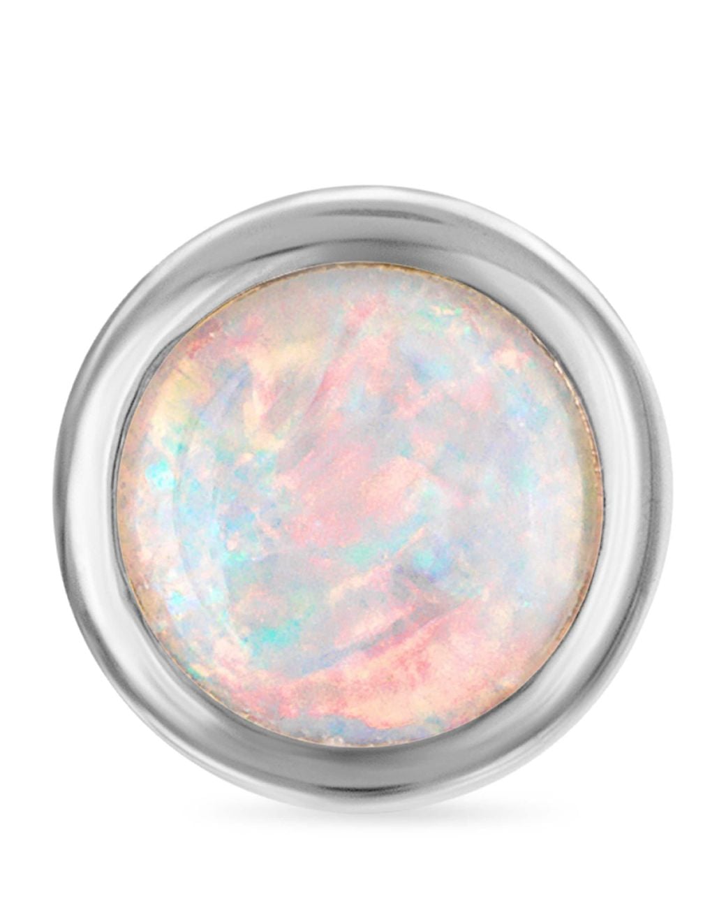 Maria Tash White Opal Threaded Stud Earring