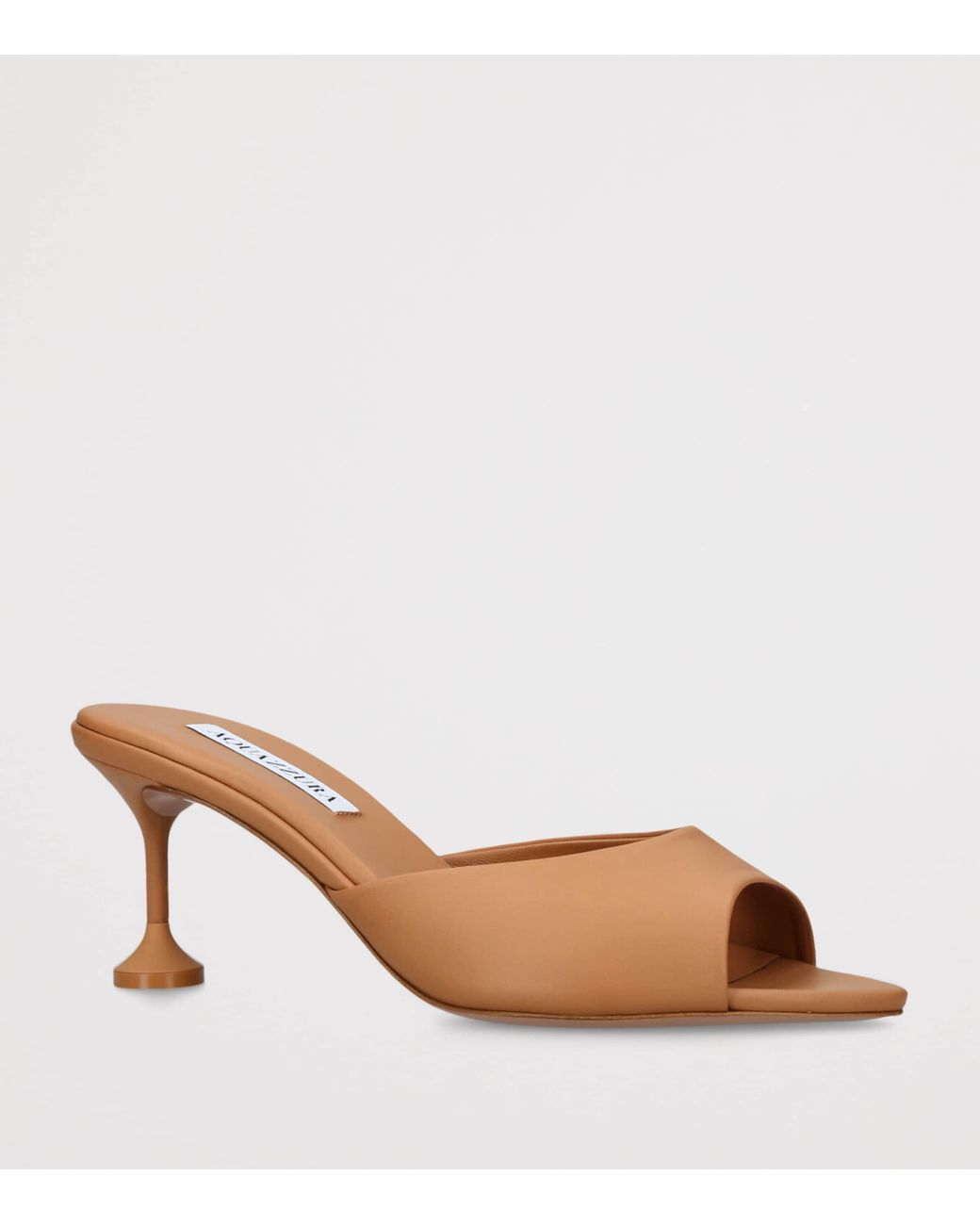 Aquazzura Brown Leather Bisous Mules 65