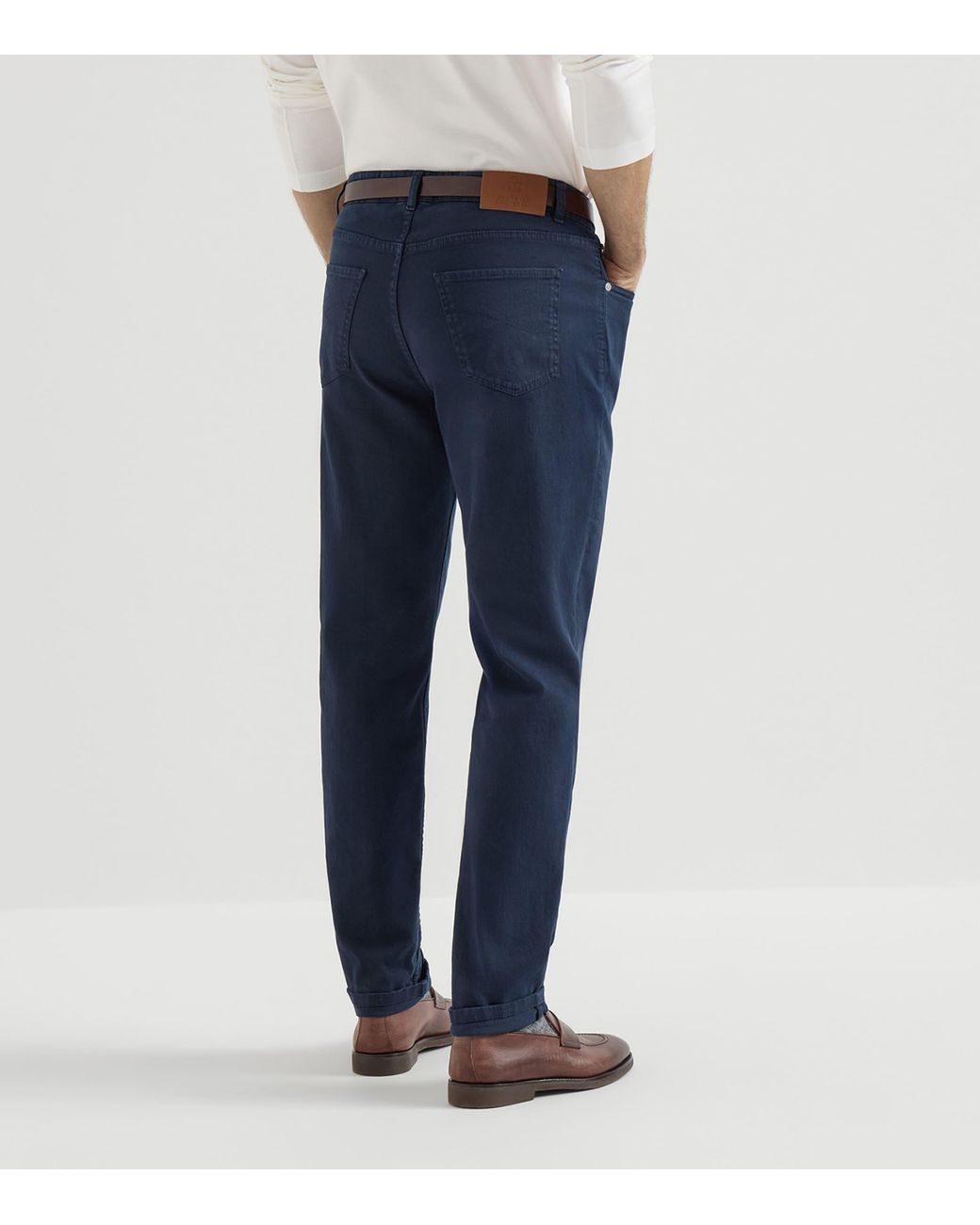 Brunello Cucinelli Blue Comfort Denim Straight Jeans for men