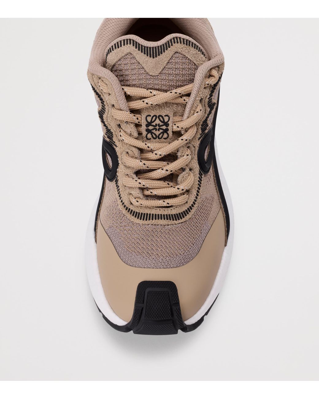 Loewe Brown Leather Pogo Sneakers