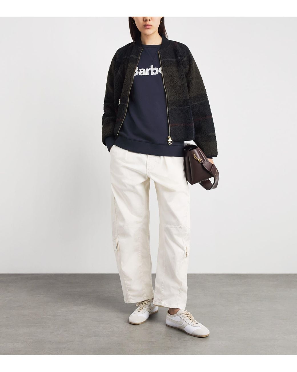 Barbour Blue Cotton Hartland Sweatshirt