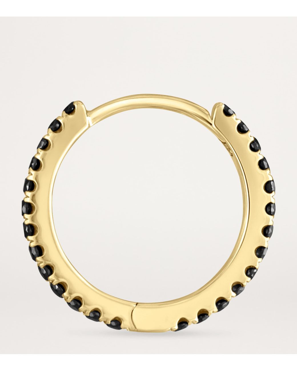 Maria Tash Metallic Diamond Eternity Single Hoop Earring