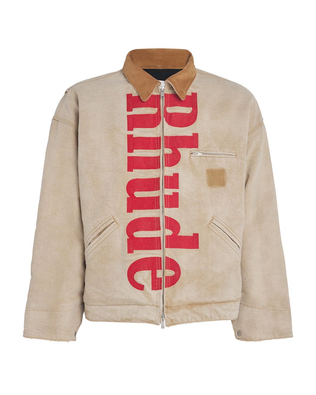 Rhude Pink Cotton Padded Field Jacket for men