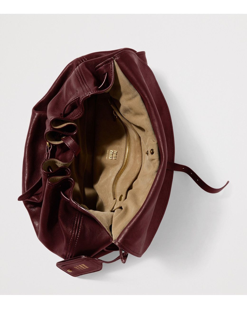 Miu Miu Red Leather Rendez-Vous Shoulder Bag
