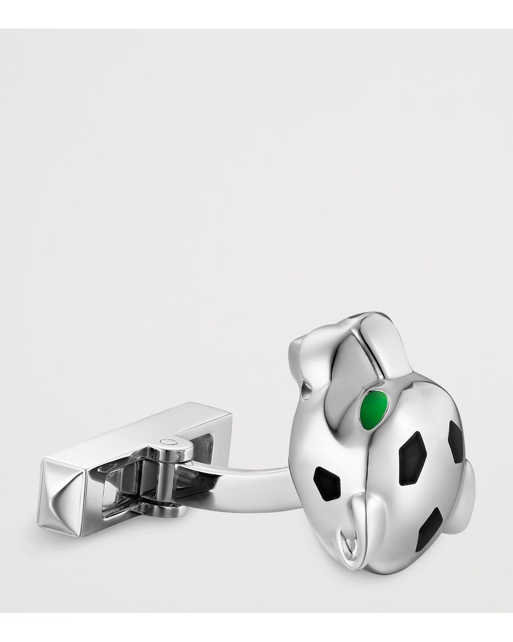 Cartier White Panthère De Cufflinks for men