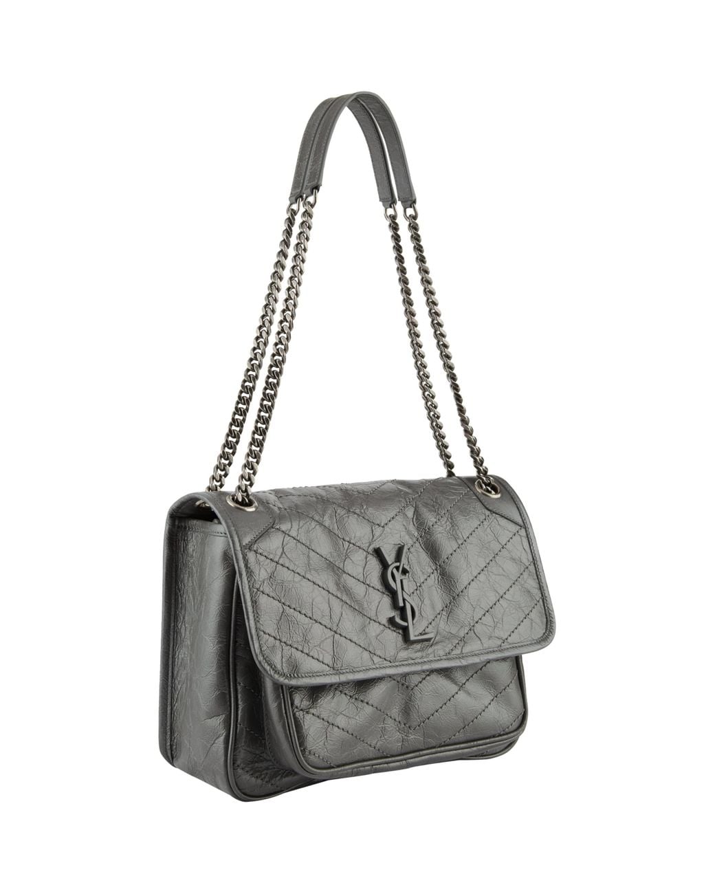 Saint Laurent Gray Medium Niki Shoulder Bag