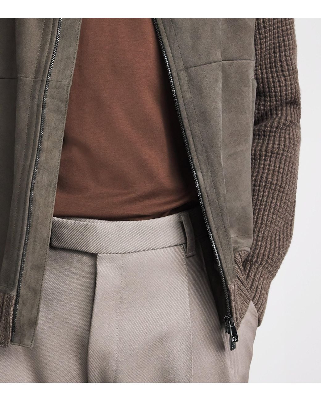Sunspel Brown Supima Cotton Classic T-Shirt for men