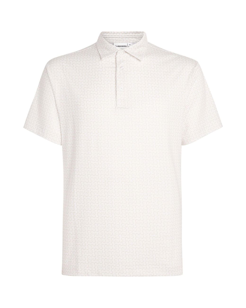 J.Lindeberg White Bala Polo Shirt for men