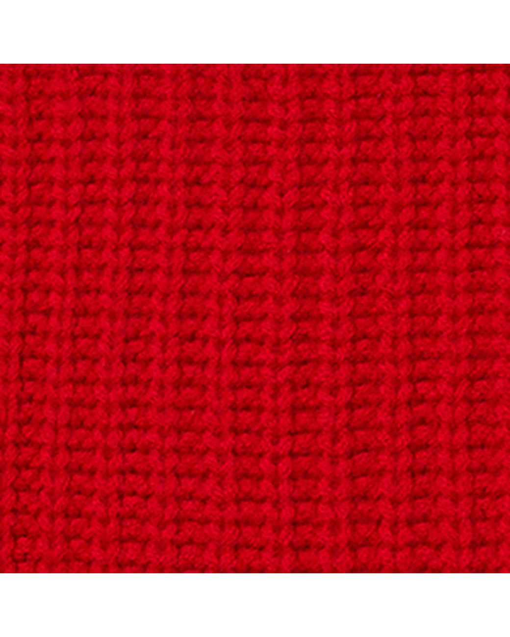 MAX&Co. Red Virgin Wool Knitted Scarf