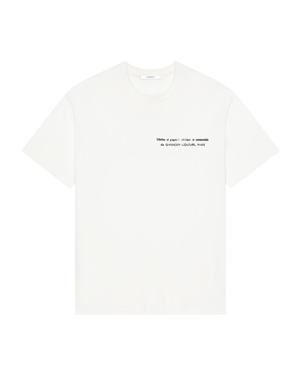 Givenchy White Cotton Logo T-Shirt for men
