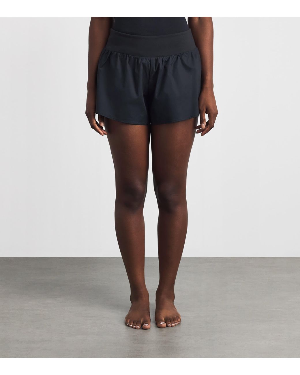Skims Blue Cotton Flutter Shorts