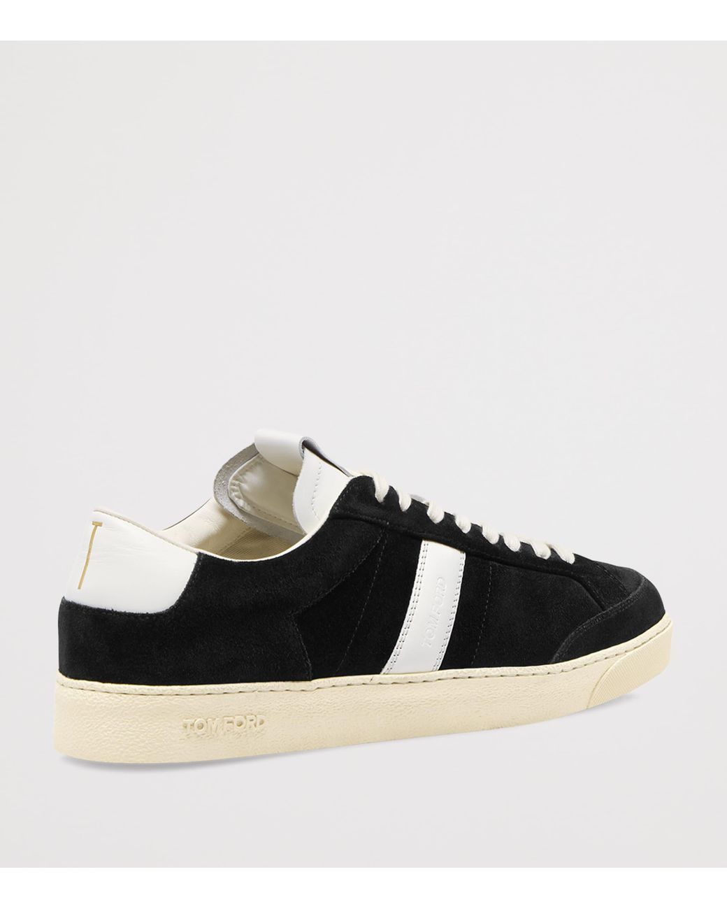 Tom Ford Black Leather T Sneakers for men