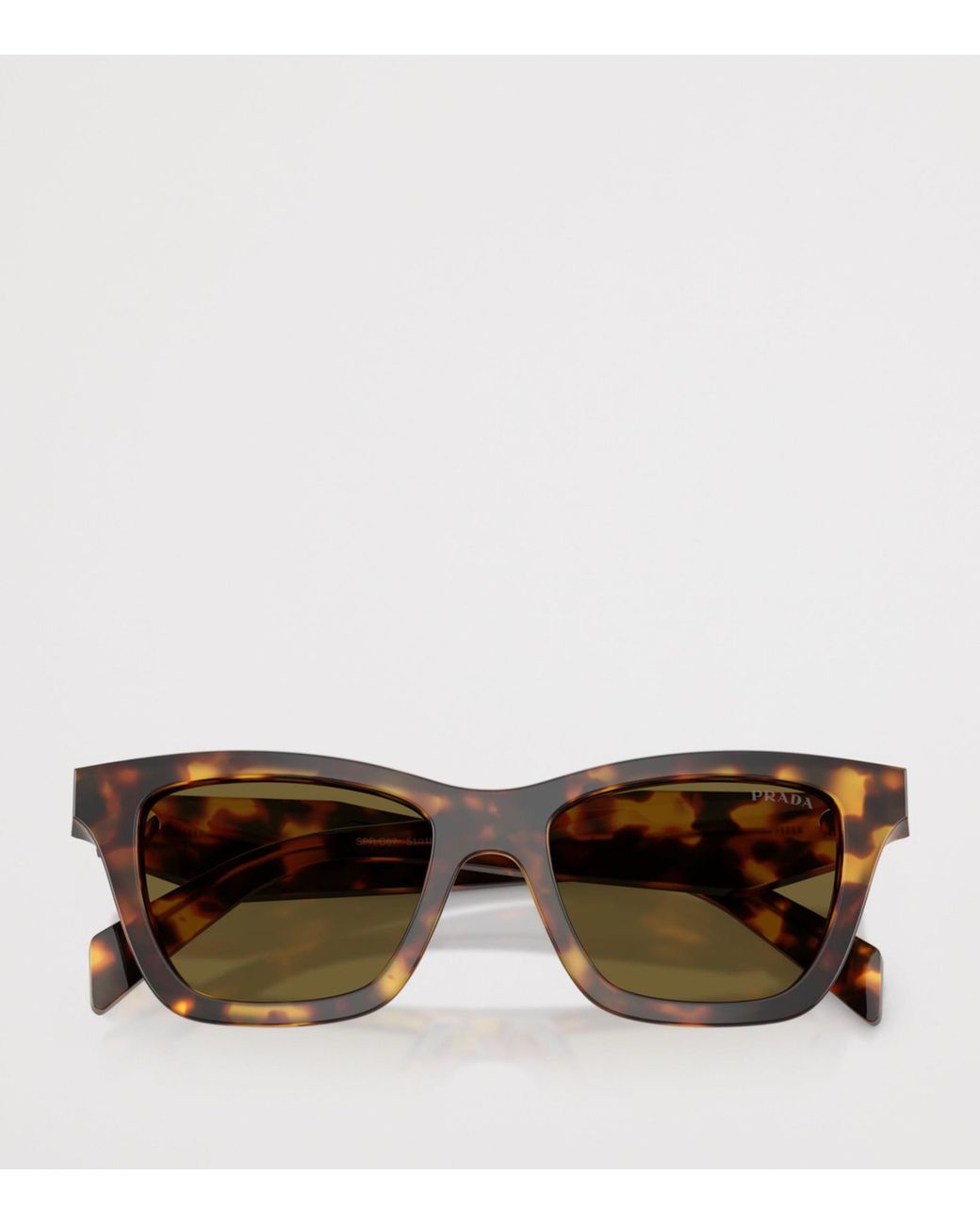 Prada Green Acetate Square Sunglasses