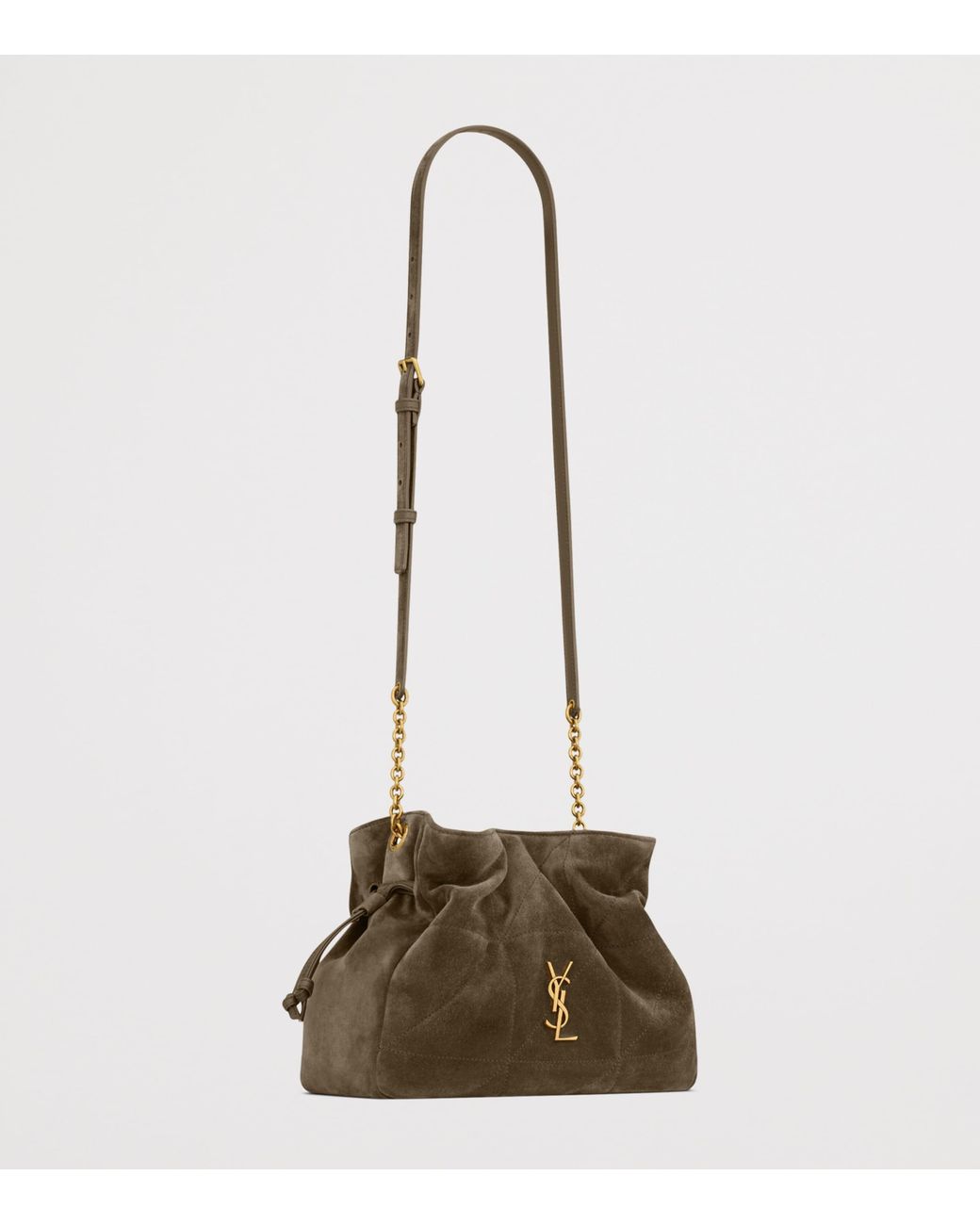 Saint Laurent Natural Suede Jamie Shoulder Bag
