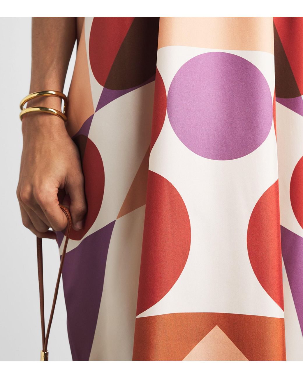 Eres Red Silk Twill Marisa Kaftan