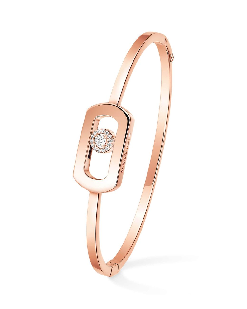 Messika White So Move And Diamond Bangle
