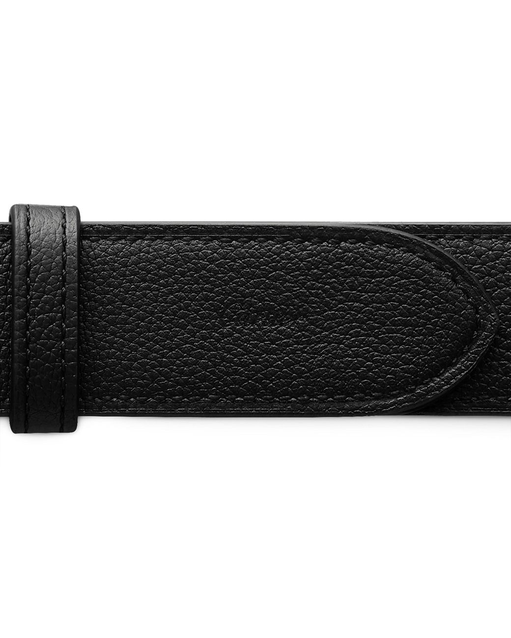 Cartier Black Leather Reversible C Belt for men