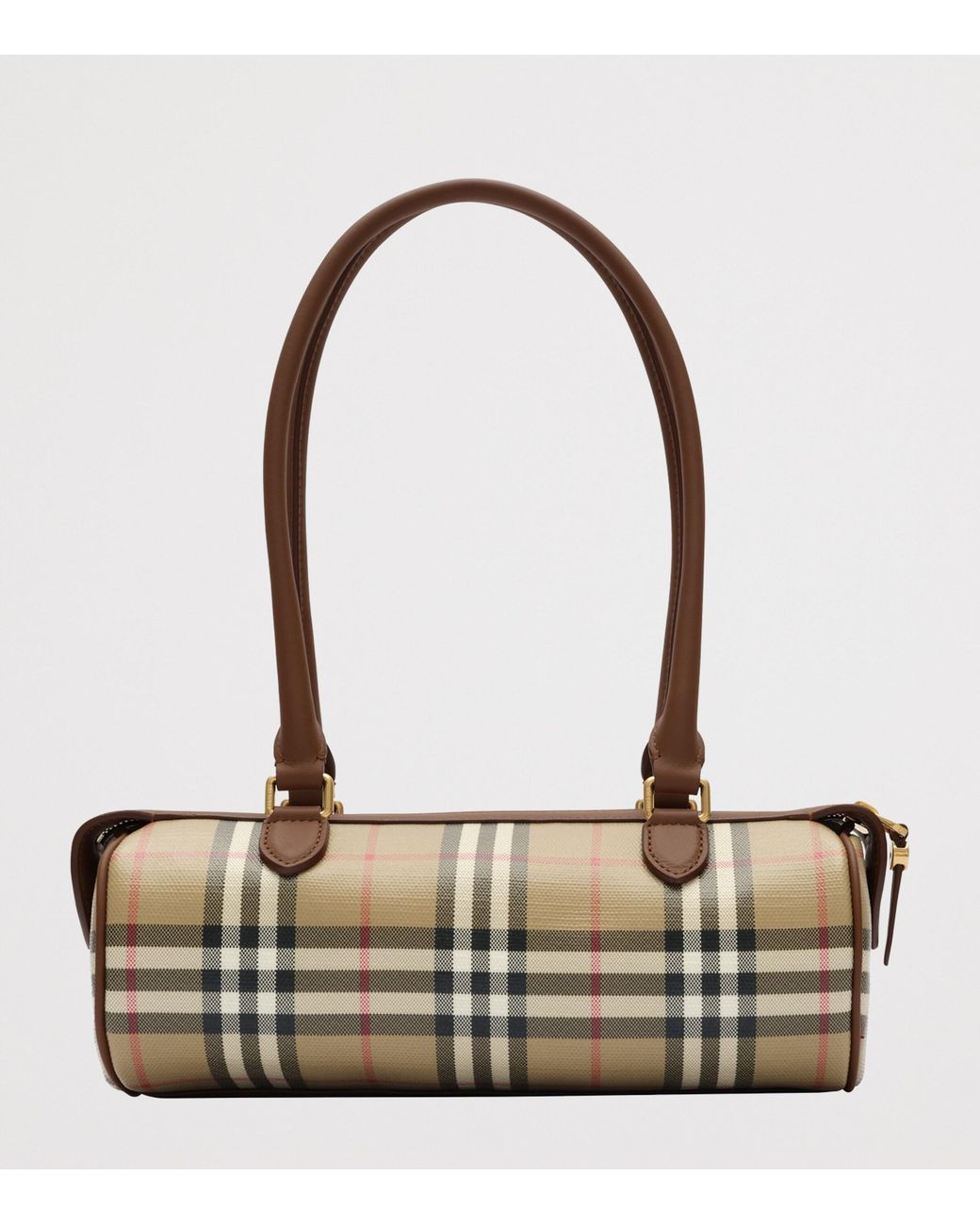 Burberry Metallic Mini Check Barrel Bag