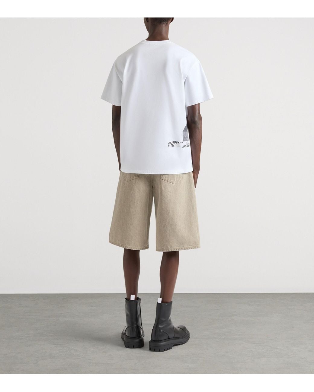 Givenchy White Cotton Printed T-Shirt for men