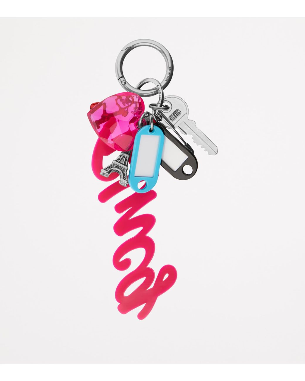 Balenciaga Hourglass Soft Big Souvenirs Keyring in Pink | Lyst