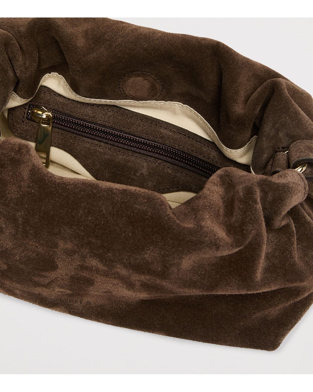 Marella Brown Suede Clutch Bag