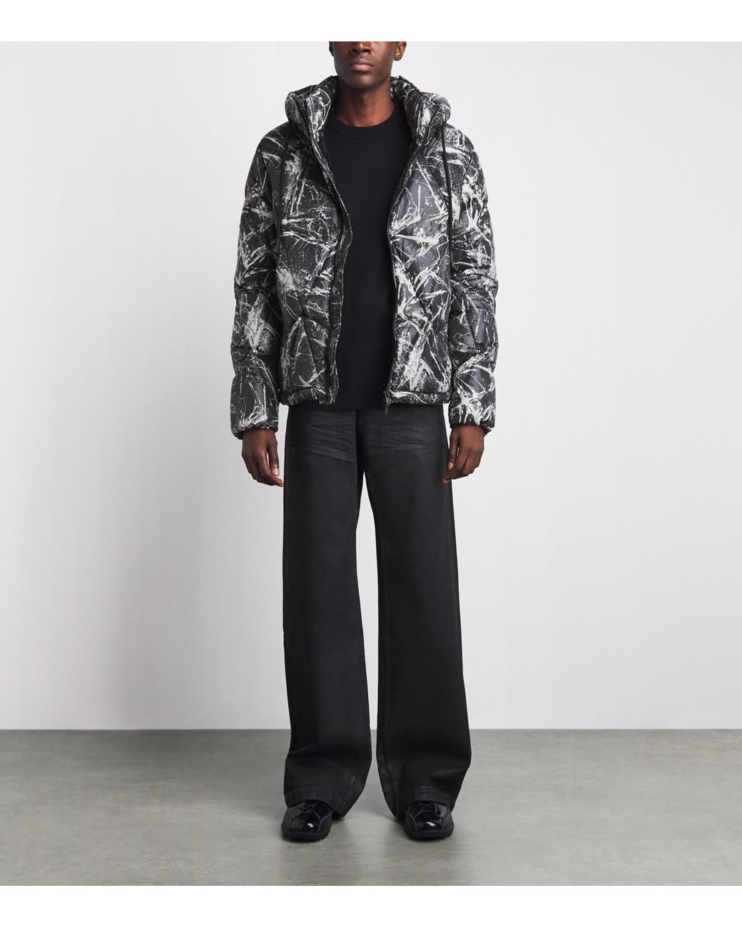 Moose Knuckles Gray Down Iceberg Quilted Jacket for men