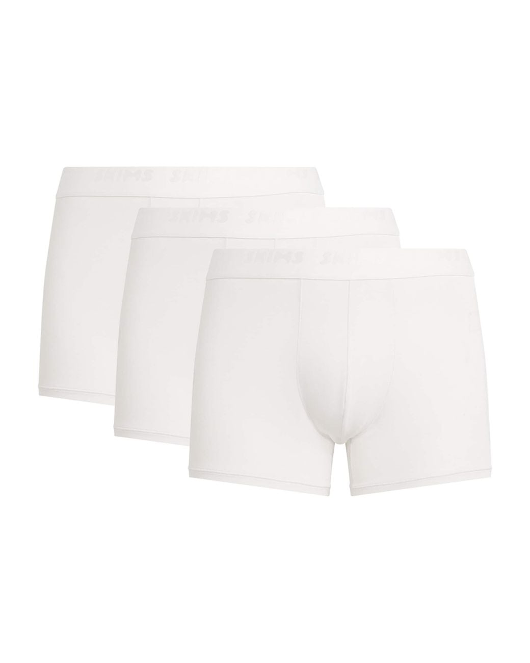 Skims White Stretch Boxer Briefs for men
