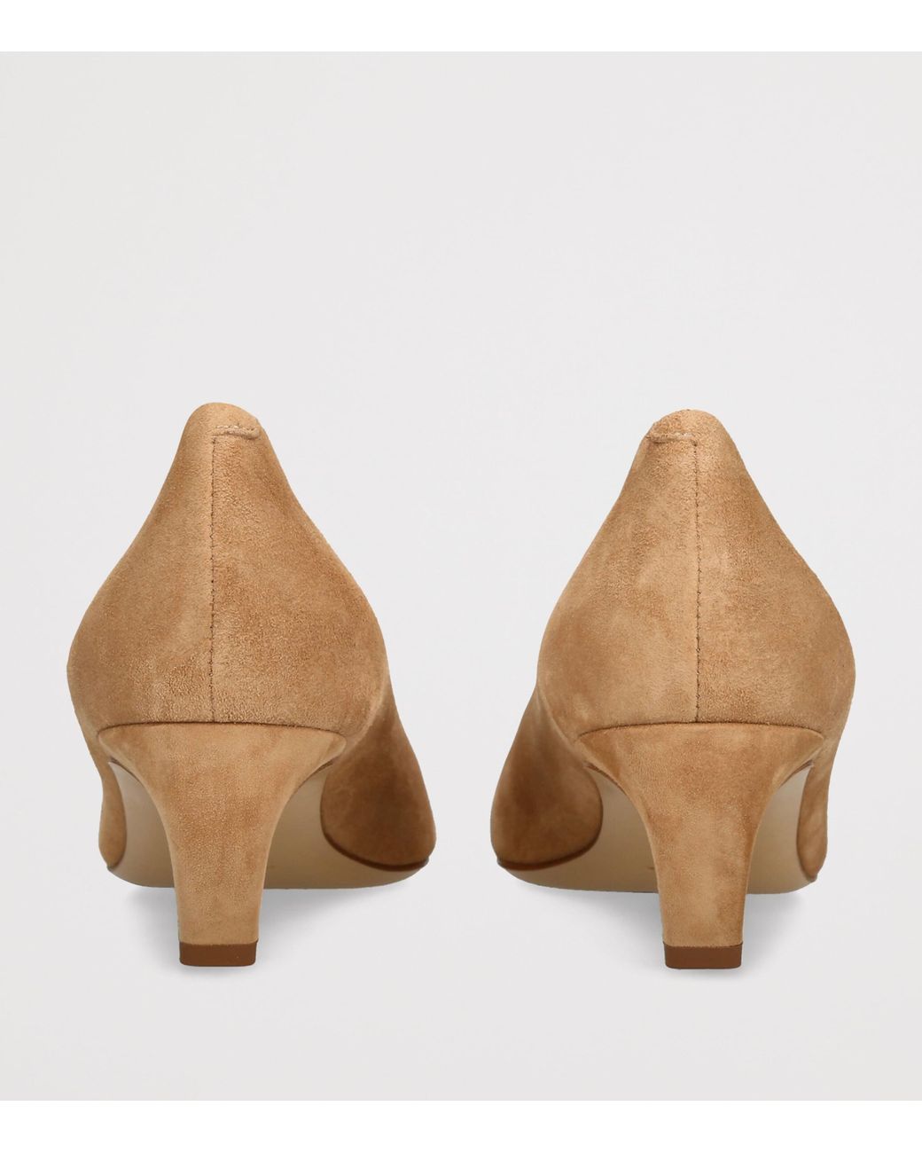 Gabriela Hearst Natural Suede Peggy Heeled Pumps 50