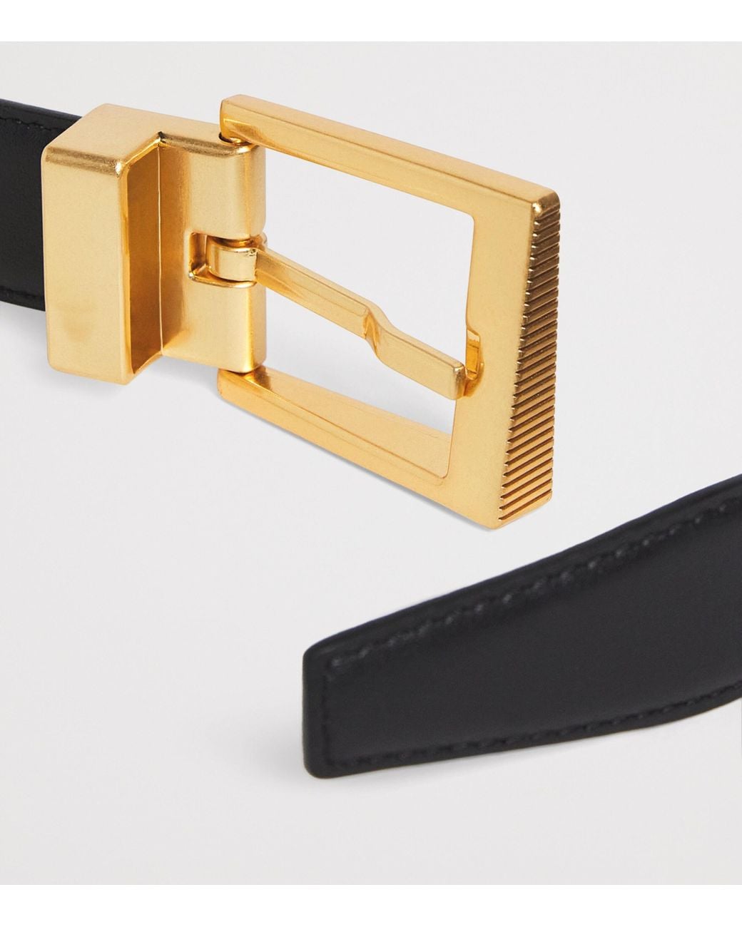 Camilla & Marc Black Leather Lloyd Belt